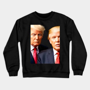 Trumping the Meme Game: CEO Donald Trump at Meme University Crewneck Sweatshirt